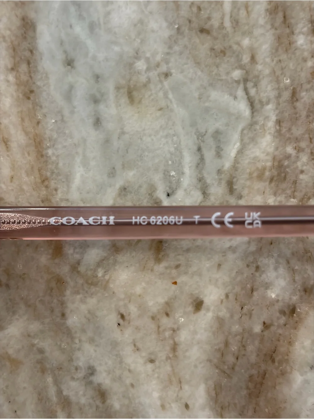 Coach Translucent Blush Cat-Eye Optical Glasses with case and cloth